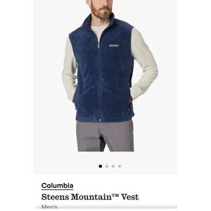 Columbia Men's Steens Mountain Fleece Navy Blue L/G Versatile Outdoor Staple